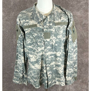 Army Coat Combat Uniform‎ Mens Large Long Digital Camo Full Zip Ripstop Propper